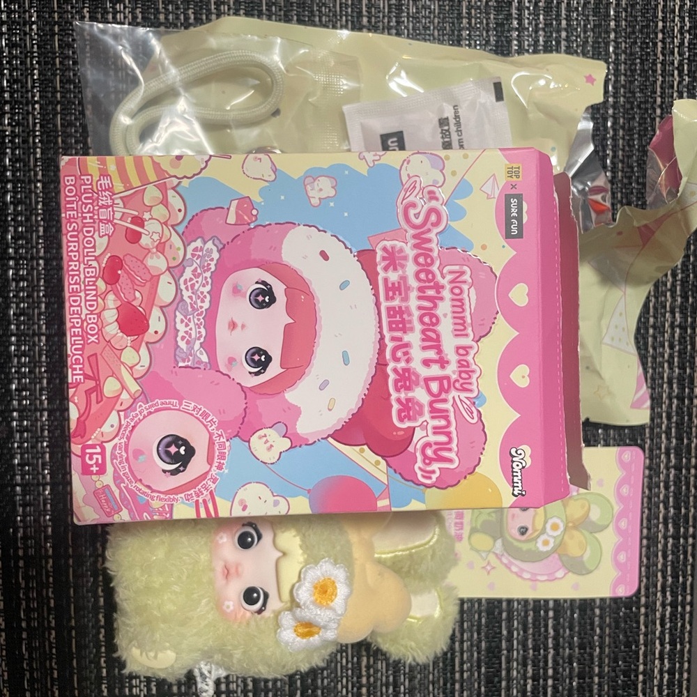 Nommi Baby Sweetheart Bunny - Mint Cream